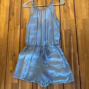 Blue romper. Great for country concerts!